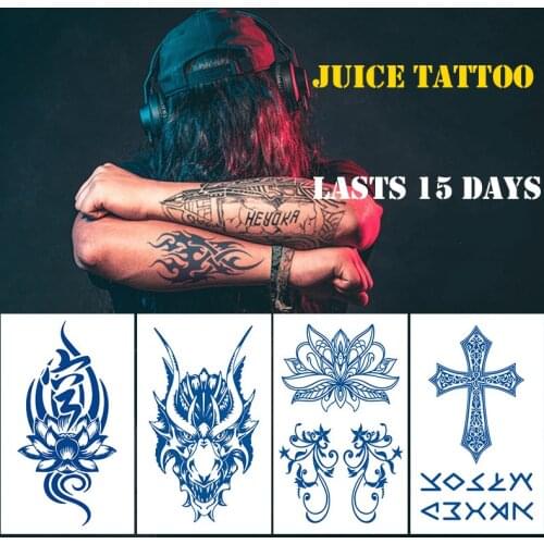 1PCS Waterproof Temporary Tattoo Sticker Totem Large Arm Sleeve Juice Tattoos For Men Women Body Art Sticker