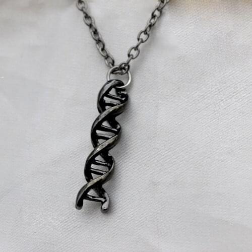 N318 Fashion jewelry Silver DNA Necklace Jewelry Molecule Necklace for Women