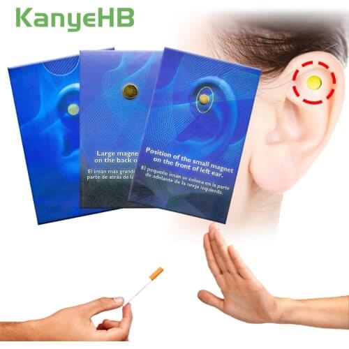 10pcs Magnet Auricular Quit Smoking Acupressure Patch Stop Smoking Anti Smoke Patch Not Cigarettes Smoker Health Therapy A382