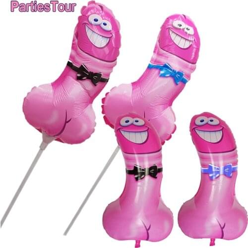 10pcs Willy Shape Hand Balloon Inflatable Penis Boobs Helium Ballons Bachelorette Party Globos Hen Night Adult Party Supplies