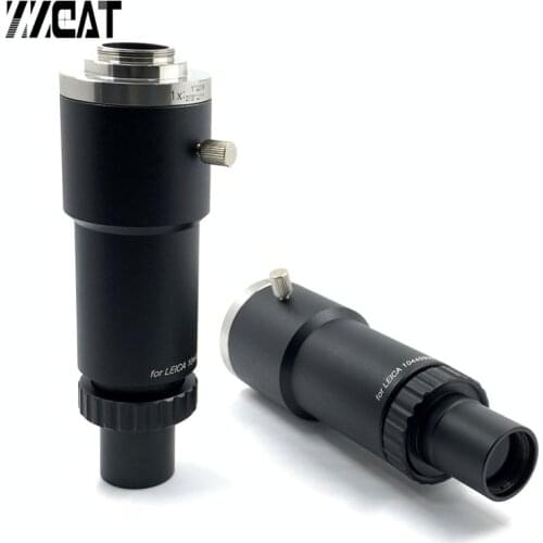 1X Microscope Adapter Trinocular Camera CCD Interface Adaptor for Leica Stereo Microscope MS5 MZ6 M125 M205 M165 S6D S9D