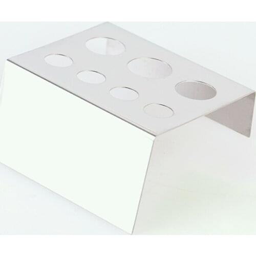 2PC Stainless Steel Tattoo ink cup holder Stand 7 Holes Supply Women Makeup Accessories Tattoo ink cups Holder Pigment Holders