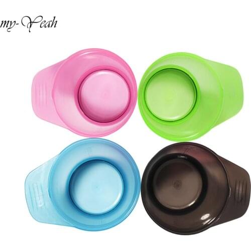 320ml Plastic DIY Hair Coloring Dyeing Tinting Bowl Hair Color Cream Mixing Bowls Salon Hairdressing Styling Tool with Handle