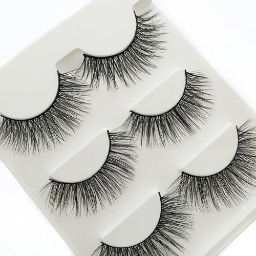 3D Soft Mink Handmade Reusable Natural Eyelashes Popular False Lashes Wispy Fluffy Makeup Tools Faux Cils накладные ресницы