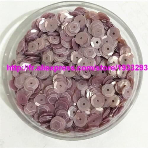 50g(4000pcs) 6mm CUP Matt Light Purple color round loose sequins Paillette sewing Wedding craft good quality