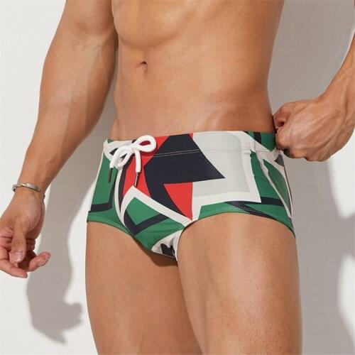 SEOBEAN Brand Mens Swimwear Trunks Outdoors Sexy Summer Stretch Beach Surf Swim Sports Shorts Men Swimsuit Swimming Pants