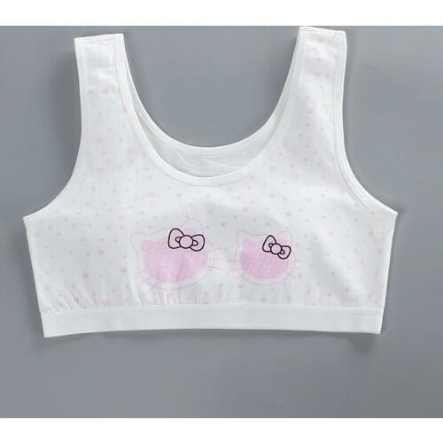 Bras for Girls 12 Summer Kids Underwear Teen Puberty Topic Cute Training Bra 14 Breathable Soft Lingerie 9 Children Accessories