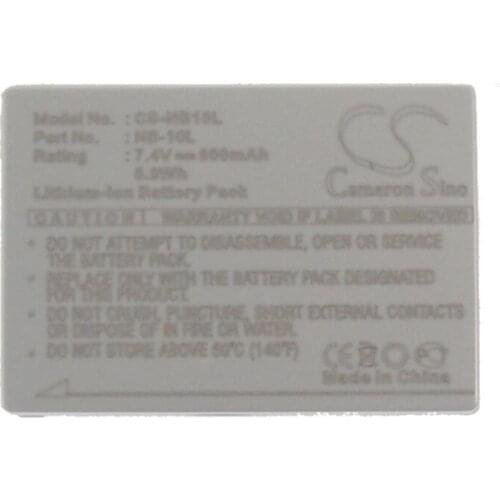 CameronSino for CANON PowerShot G1 X PowerShot SX40 HS NB-10L battery