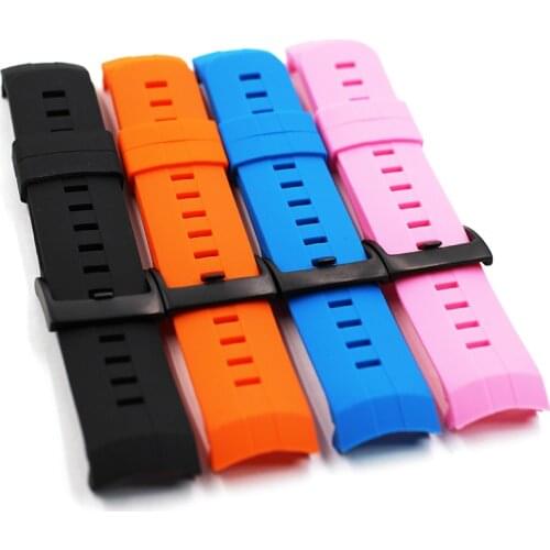 Watch with pin buckle rubber strap men suitable for suunto speed Spartan silicone strap female waterproof bracelet watch band