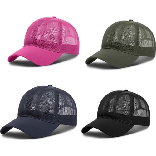Men Women Summer Full Mesh Baseball Cap Quick Dry Cooling Sun Protection Hiking Golf Running Adjustable Snapback Hat