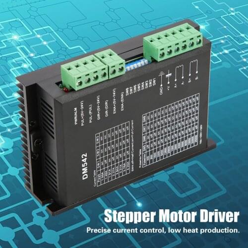 DM542 2-phase Controller Digital Stepper Motor Driver 57/86 Series Stepping Motor Driver 18-48VDC 4.2A