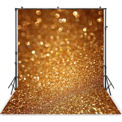 HUAYI Photography Backdrop Sparkling Bokeh Gold Glitter Photo Background Studio Portraits Child Photobooth Backdorps PropXT-1622