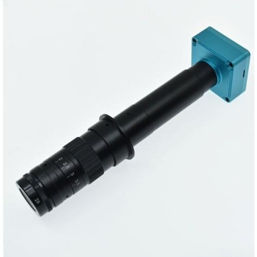 Full HD 28MP 1080P 60fps Industry HDMI USB Video Microscope Camera+10X-600X Adjustable Magnification 25mm Zoom C-mount Lens