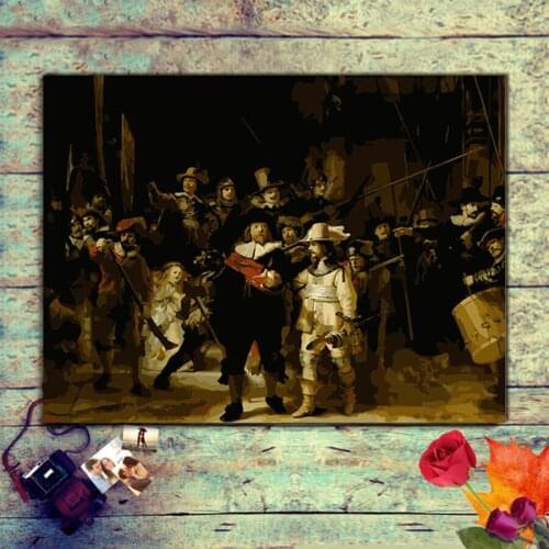 Paintings drawing coloring by numbers on canvas with frame numbering paint number kits acrylic Diy painting hand