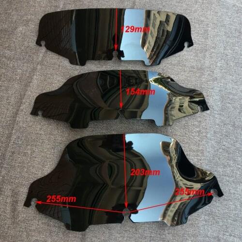 5" 6" 8" Inch Windshield Windscreen Wing for Electra Street Glide Harley Touring 1996-2013