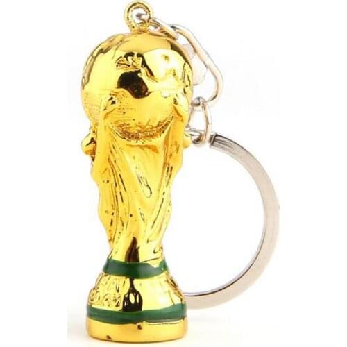 Hot Selling New Trophy Design Keychain For Football Fans Free DHL Shipping 50pcs/lot Made of Resin Latest Keyring for Gift