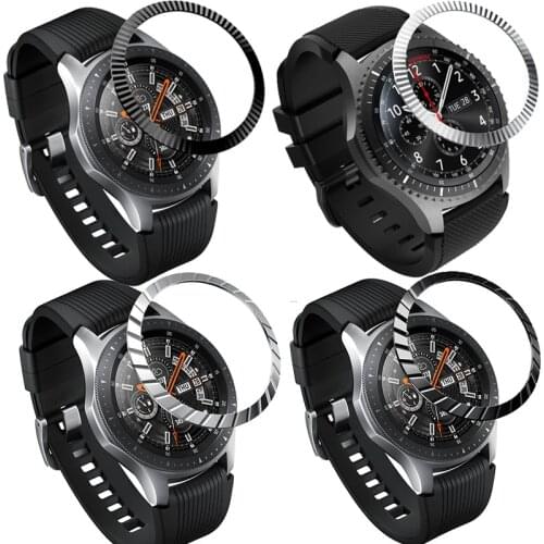 Metal Bezel Ring Case For Samsung Galaxy Watch 46mm/42mm Bezel Styling Frame Case Cover Protection For Samsung Gear S2 S3 Cases