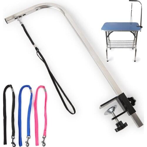 Professional Adjustable Nylon Dog Grooming Restraint Loop for Small Dogs & Cats Pet Puppy Groom Loop Leash Rescue with Lock Clip