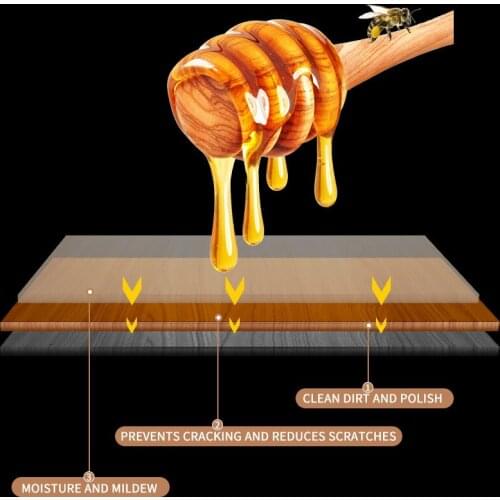 Wood Seasoning Beewax Multipurpose Natural Wood Wax Traditional Beeswax Polish for Furniture Floor Tables Chairs Cabinet SCIE999