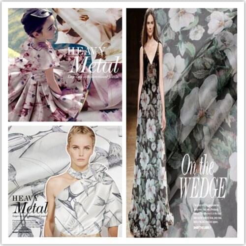 Xinyi Silk Digital Printing Silk Eugen Satin Fabric Skinny Antheraea Yamamai Satin Fabric Satin Organza Fabric