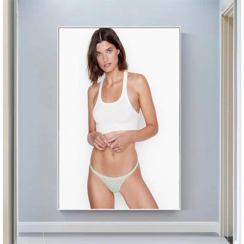 Silk Cloth Wall Poster Julia Van Os Sexy Model Star Art Home Decoration Gift