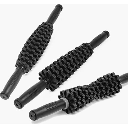 Gear Massager Muscle Relaxation Roller Fascia Rod Leg Fitness Massage Body Care Tool Manual Stick Wheel Household Yoga Aerobics