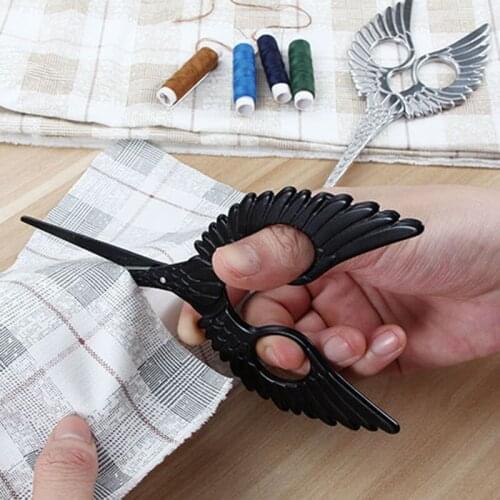 Stainless Steel Scissors Vintage Wings Shape Rustproof Durable Lightweight Scissors STTA889