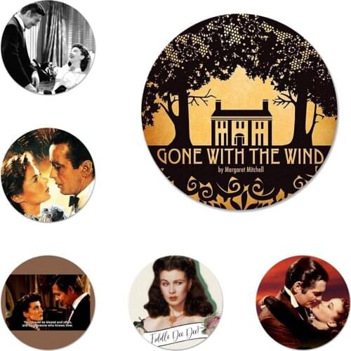 Movie Gone With The Wind Badge Brooch Pin Accessories For Clothes Backpack Decoration gift