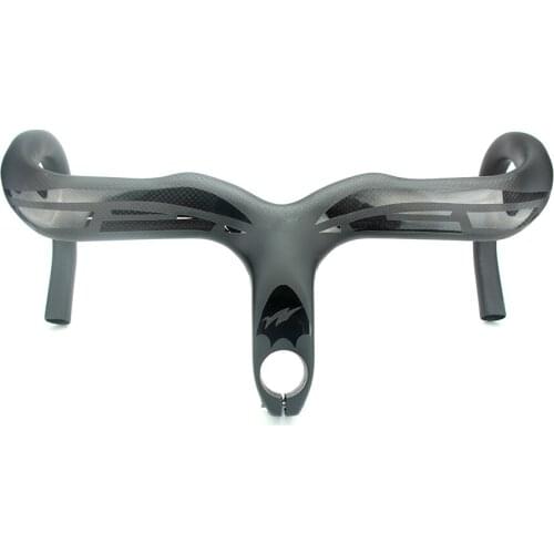 Ullicyc R Glue Logo Gloss Sticker 3K Matte Full Carbon Road Handlebar Integrated Road Handlebar Handlebar with Riser Bike Parts