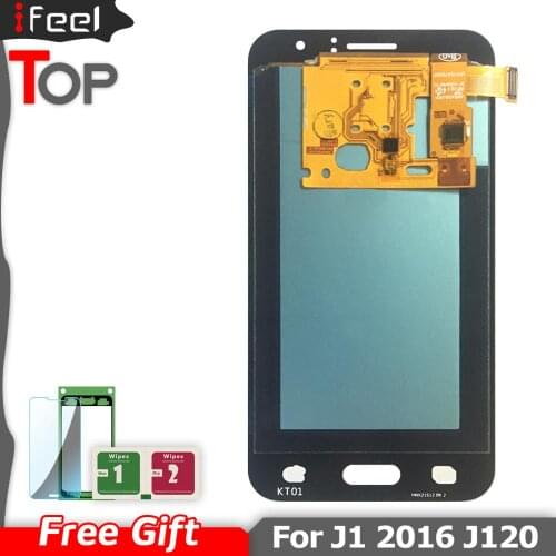 Super AMOLED LCDS For Samsung Galaxy J1 J120 2016 J120F J120H J120M LCD Display Touch Screen Digitizer Assembly