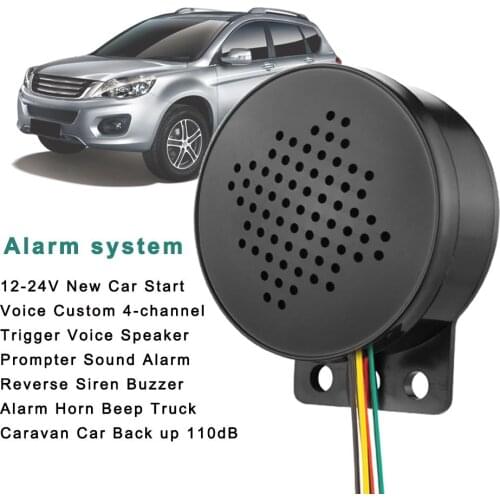 12-24V Car Start Voice Custom Multi-channel Trigger Voice Speaker Prompter USB Customize Sound Sound Alarm Sire Reverse Alarm
