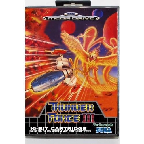 Thunderforce3 16 bit SEGA MD Game Card With Retail Box For Sega Mega Drive For Genesis