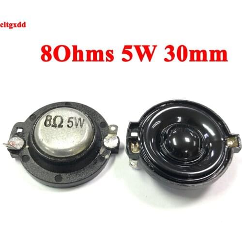 2Pcs 30MM Resonant Horn 8 Ohm 5 W 4R 5W Portable Audio Vibration Mini Speaker For Home Theater DIY Modification Loudspeakers