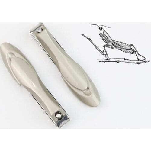 60Pcs/Lot Creative Nail Clippers Trimmer Zinc Alloy Plus Carbon Steel Mantis Anti-Splash Nail Clipper Manicure Tools HA2206