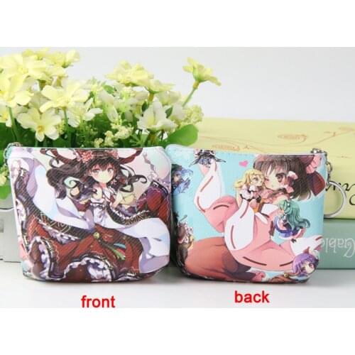 Anime TouHou Project Penny Purse Hakurei Reimu Coin Bag Change Wallet