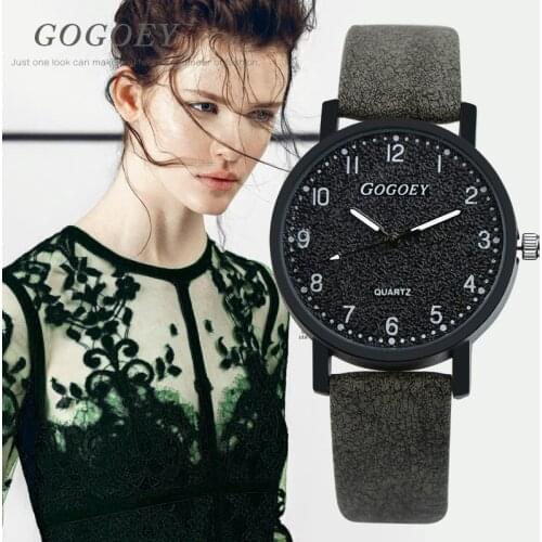 Gogoey Womens Watches Luxury Leather Ladies Watch 2019 Fashion Wristwatch Women Bracelet Watches Clock Relogio Feminino Saat