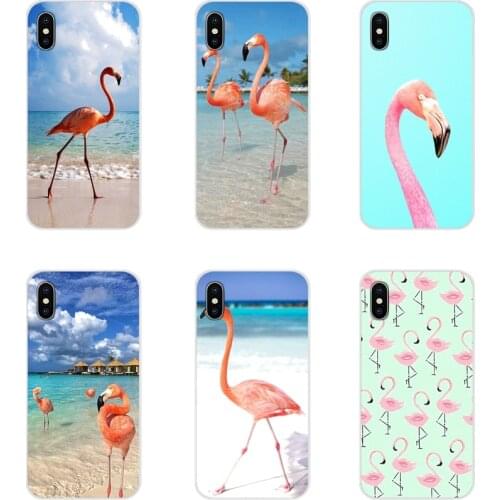 For HTC One U11 U12 X9 M7 M8 A9 M9 M10 E9 Plus Desire 630 530 626 628 816 820 830 Transparent Soft Cover Bag Cute Flamingo Panda