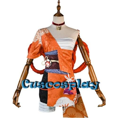 Game Genshin Impact Cosplay Yoimiya Costume Battle Suit Uniform Halloween Costumes for Women Carnival Fancy Party Event Outfits