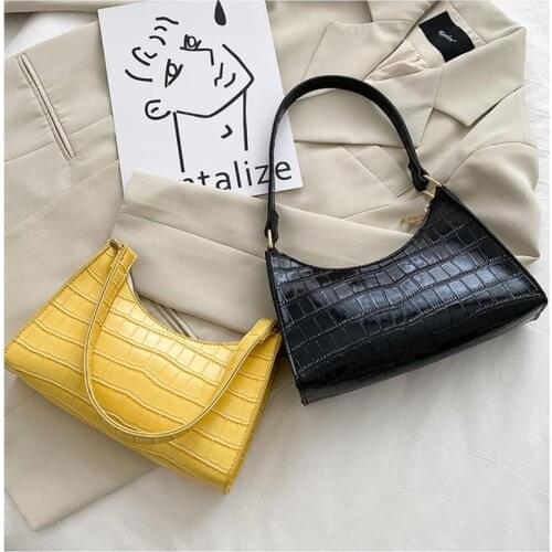 Exquisite PU Leather With Textured Shopping Bag Casual Women Totes Shoulder Bags Female Solid Ladies Handbag Bolsa Feminina