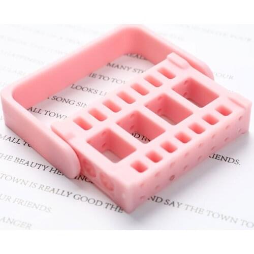 Nail Drill Bits Display Box Milling Cutters Container 16Holes Plug-in Holder