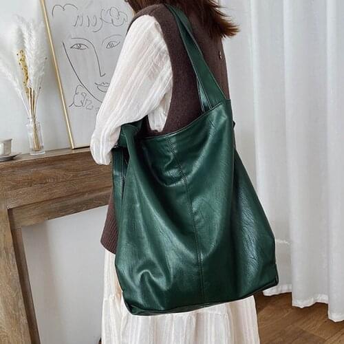 Leather Women Half Moon Bags Large Capacity Hobo Shopper Bag Quality Soft PU Crossbody Bag Casual Korean Female Tote Bags