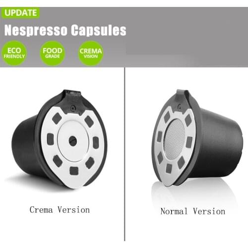 Upgraded Crema Version Coffee Capsules Reusable Coffee Filter For Nespresso capsula reutilizavel nespresso