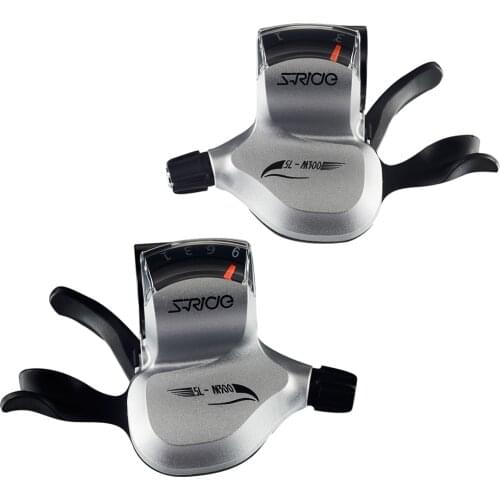 MTB 3X9 Shifter Conjoined DIP 9 Speed Triple Silver Derailleur 27 Speed Shift Mountain Bicycle Part Compatible for Shimano