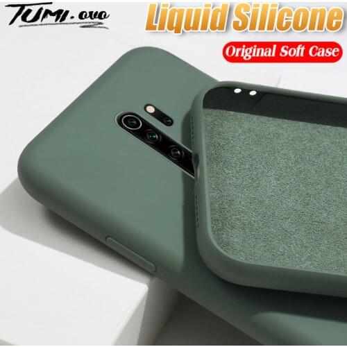 Liquid Silicone Soft Case For Xiaomi Redmi Note 9S 9 Pro Max 8T 8 7 Redmi 9 10X 8A 7A K20 Mi Note 10 Pro Lite 9 SE 9T Back Cover
