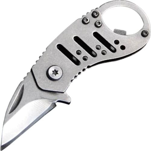 2021 New Mini Retro Knife Outdoors EDC Survival Tool Pocket Folding Stonewash Keychain
