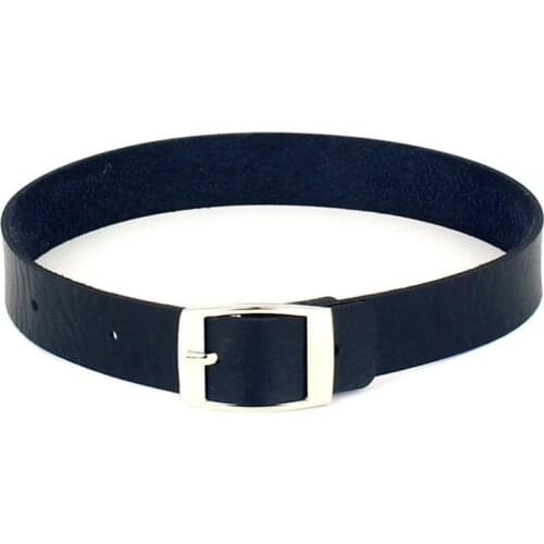 Gothic Black Leather Choker Necklace Women Goth Belt Buckle Chocker Vintage Punk Collar Necklaces Girl Cosplay Jewelry Gift