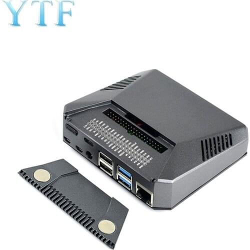 Raspberry Pi 4 B ARGON ONE+ Aluminum Case Housing The Adapter Plate Cooling Fans