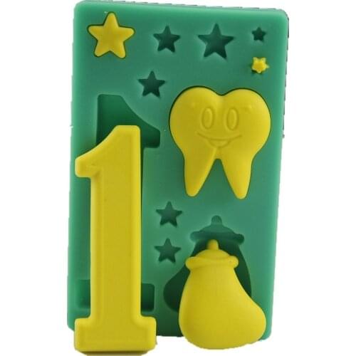 DIY First Birthday Baby Shape Silicone Cake Mold Fondant Cake Mold Cake Decoration Tools Soap Chocolate Cake Mold FM997