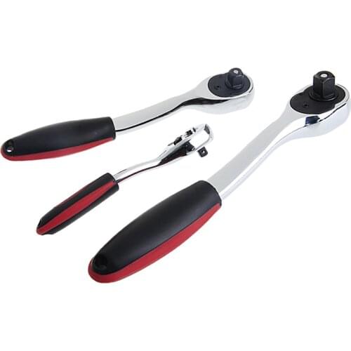 1/4" 72 Tooth Teeth Torque Ratchet Socket Wrench Hand Repairing Tool