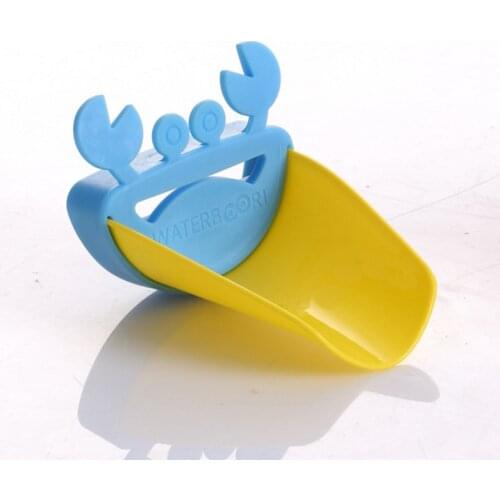 Animal extending the toilet basin sink faucet to extend the mouth diversion water chute